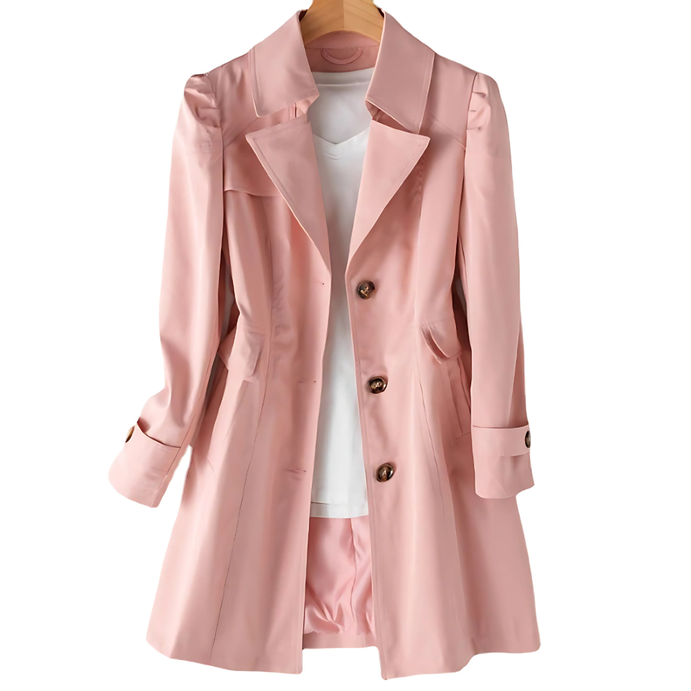 Rosamund water-resistant mid-season trench coat 4