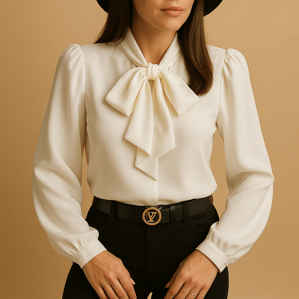 Winnie blouse with bow detail 7