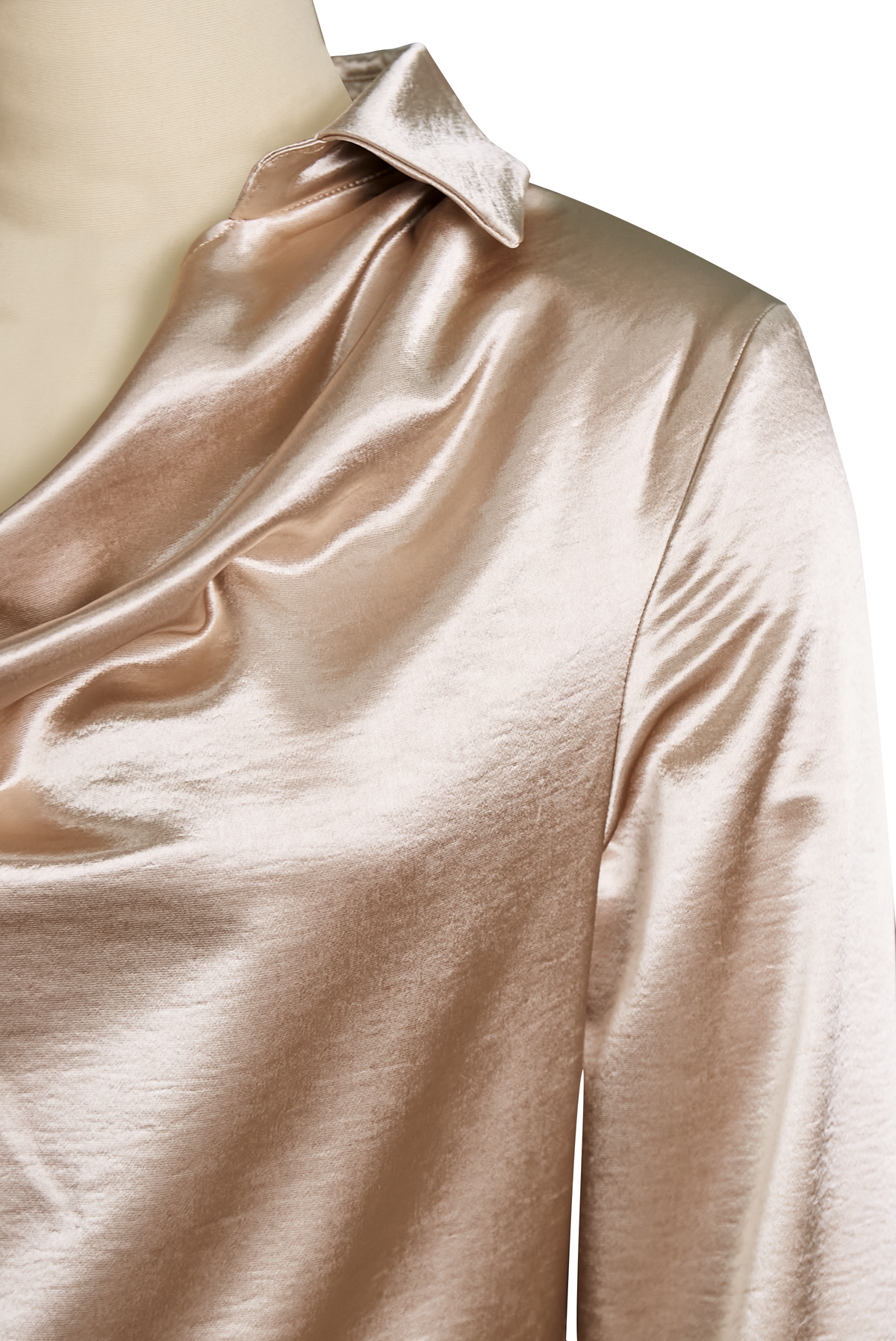 Elise draped satin blouse 3