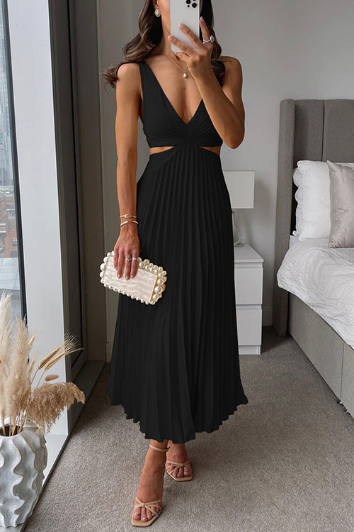 Esther pleated midi gala dress 2