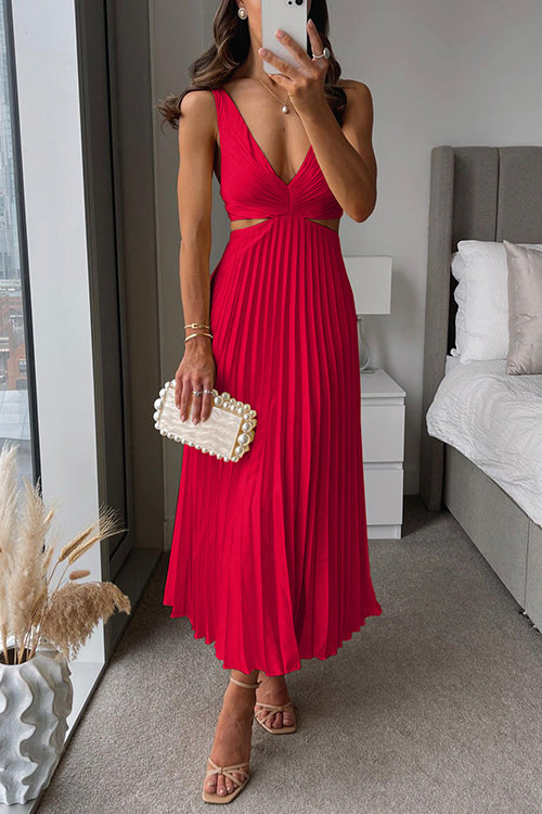 Esther pleated midi gala dress 3