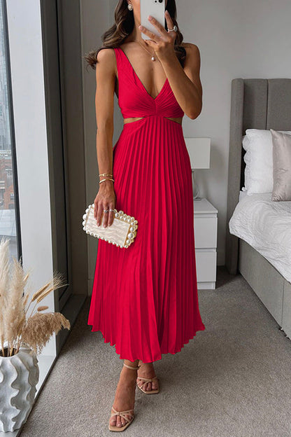 Esther pleated midi gala dress 3