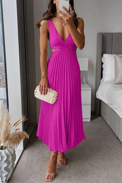 Esther pleated midi gala dress 6