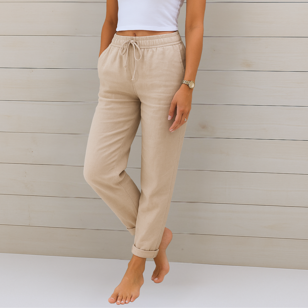 Nell relaxed drawstring trousers 1