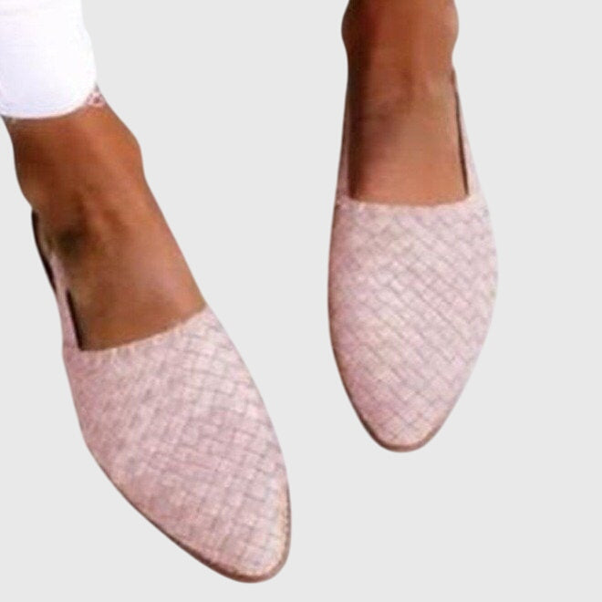 Ella woven slingback flat - Light pink