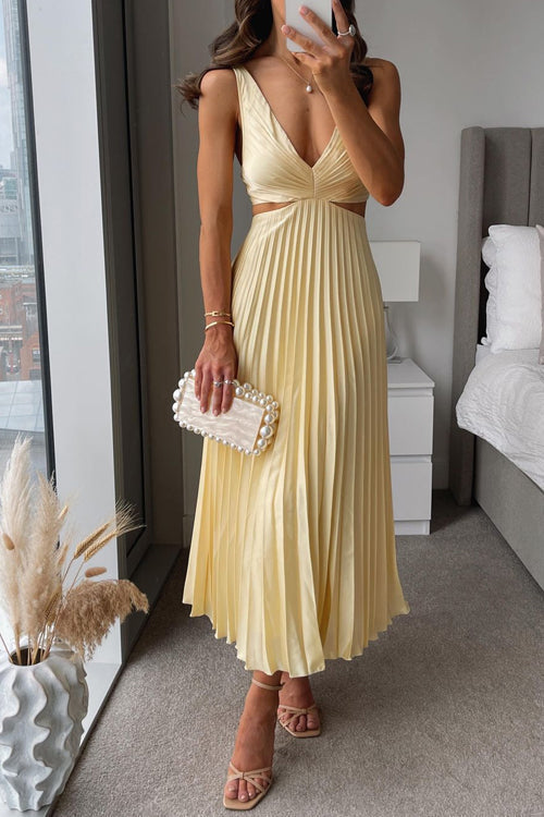 Esther pleated midi gala dress 1