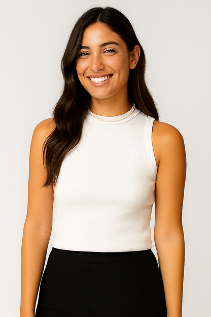 Selma sleeveless rib top 7