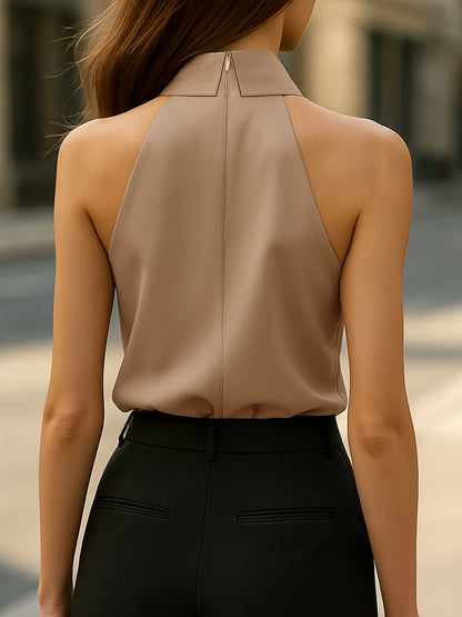 Harper halter blouse with neck tie 8