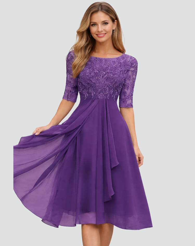 Colette lace midi party dress 3
