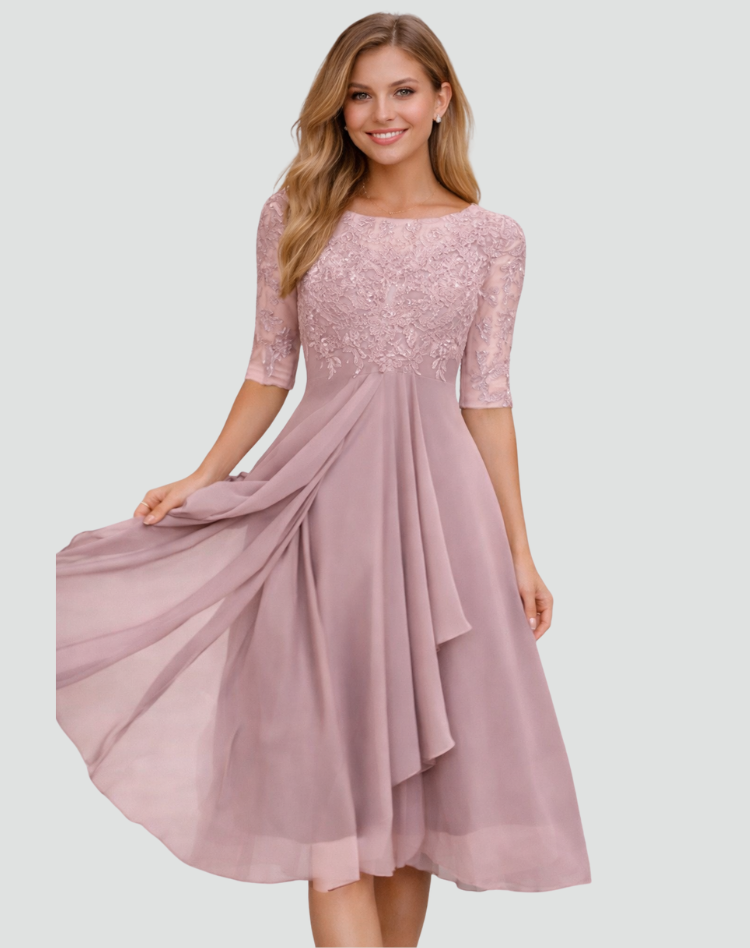 Colette lace midi party dress 7