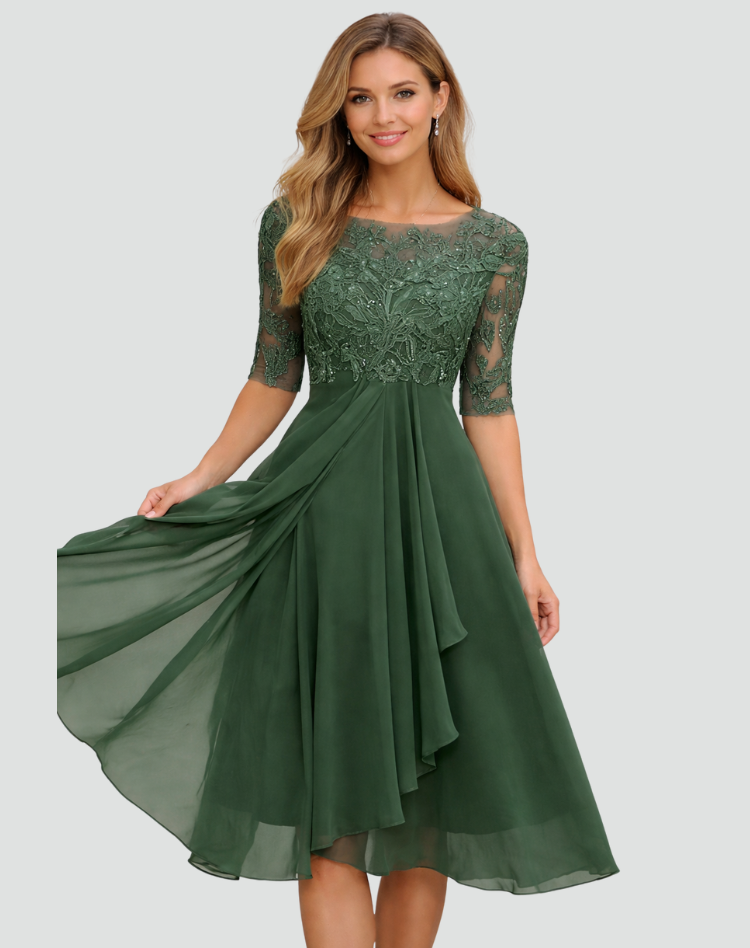 Colette lace midi party dress 2