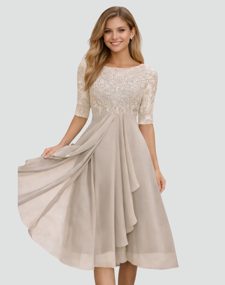 Colette lace midi party dress 8