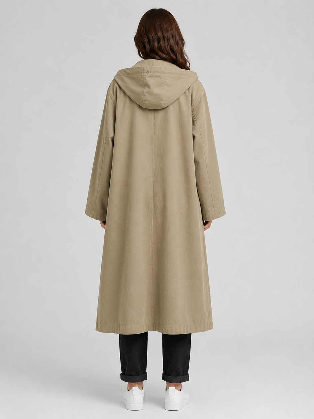 Violet long waterproof trench coat 5