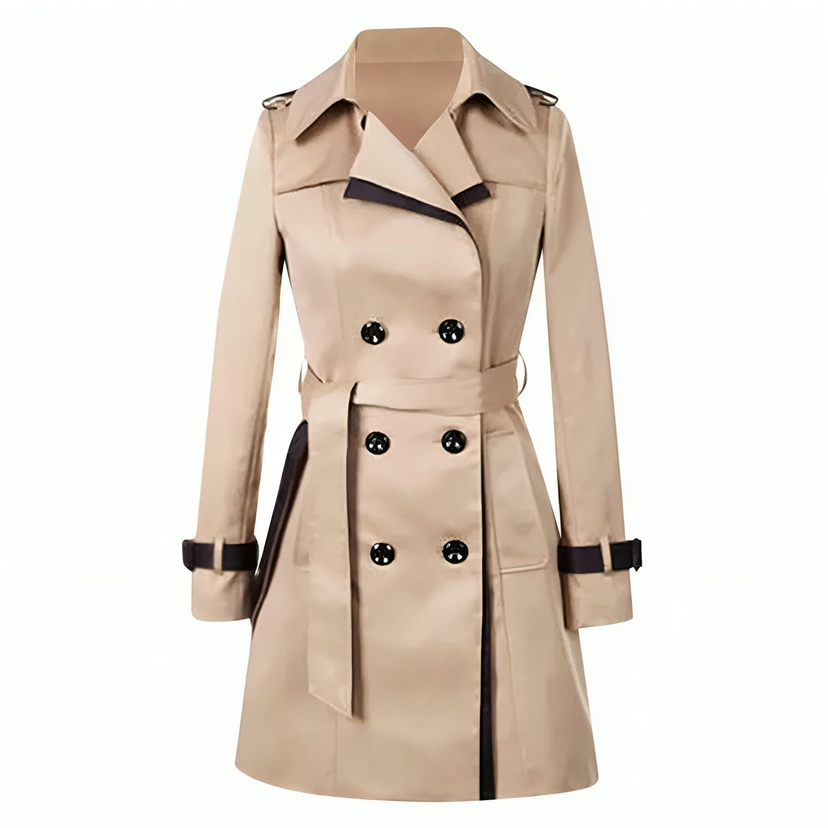 Daphne long belted trench coat 5