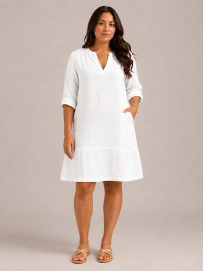 Prue V-neck summer midi dress 6