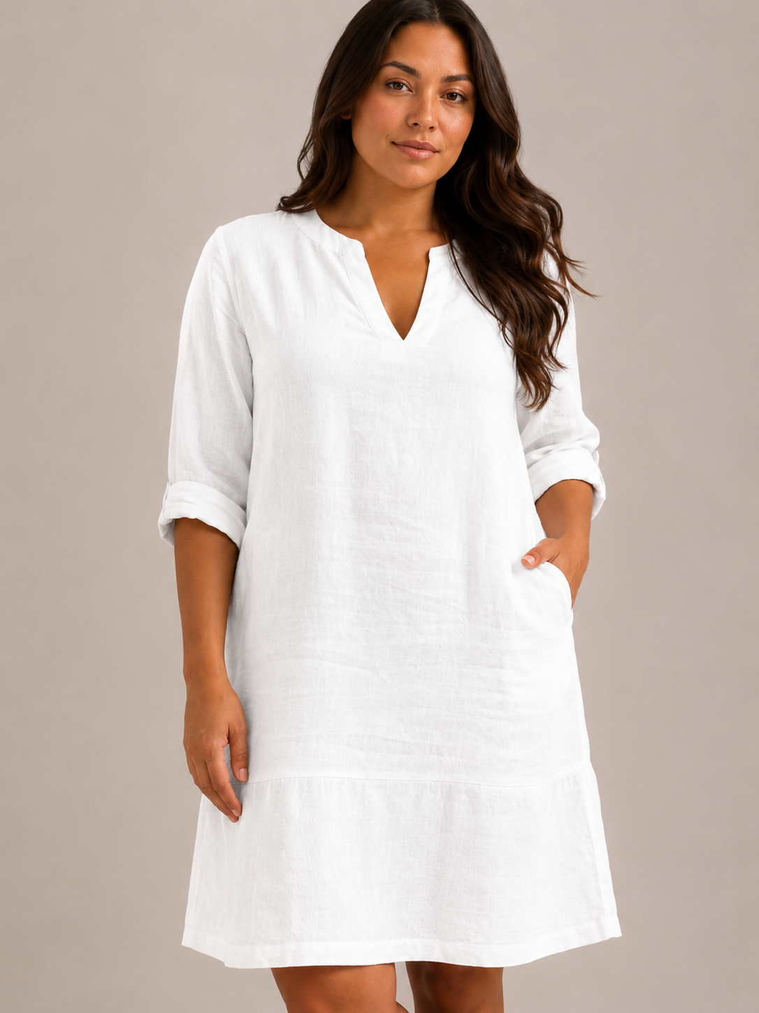 Prue V-neck summer midi dress 9
