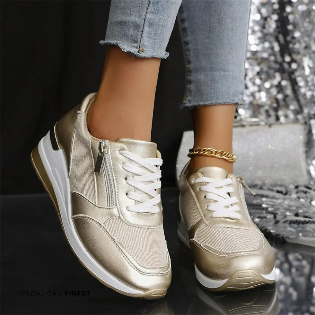 Sorrel metallic slip-on sneakers 1