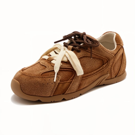 Fern suede-look double lace sneakers 1