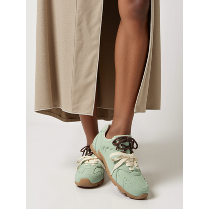 Fern suede-look double lace sneakers 6