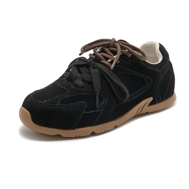 Fern suede-look double lace sneakers 3