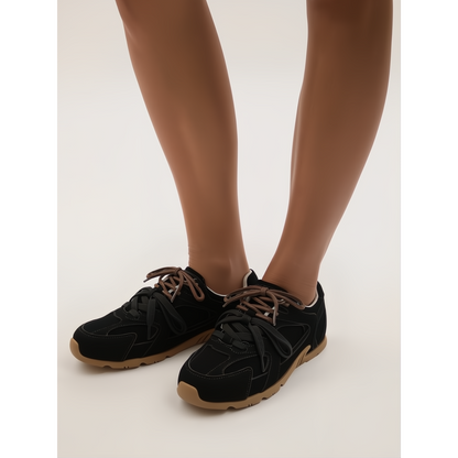 Fern suede-look double lace sneakers 7