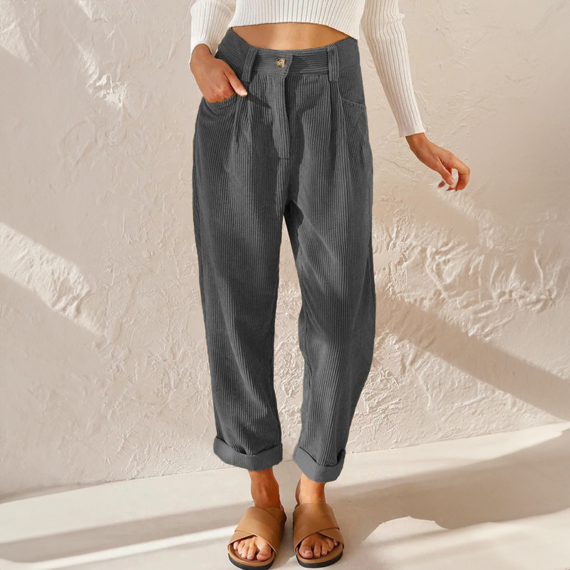 Matilda corduroy high waist trousers 2
