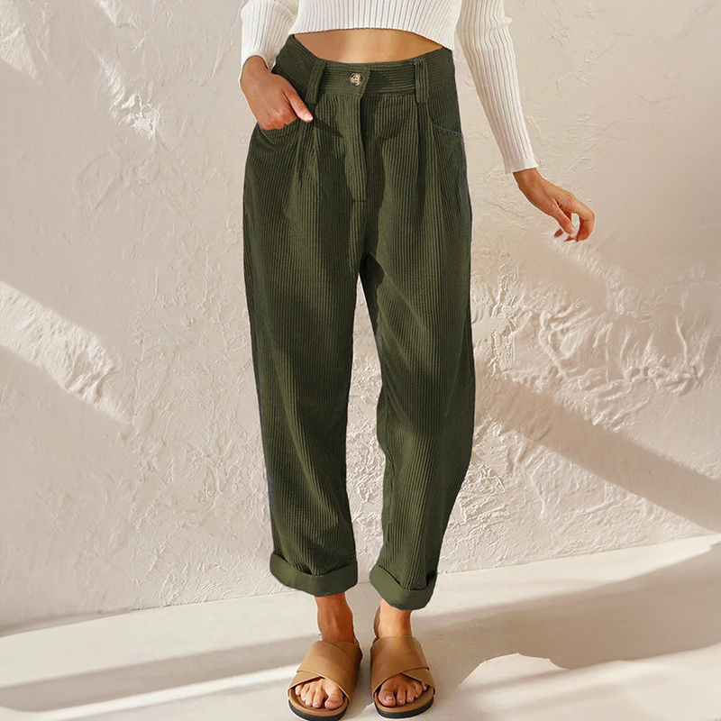 Matilda corduroy high waist trousers 4
