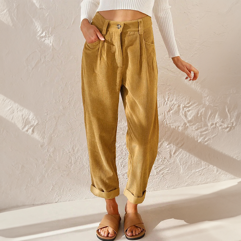 Matilda corduroy high waist trousers 5