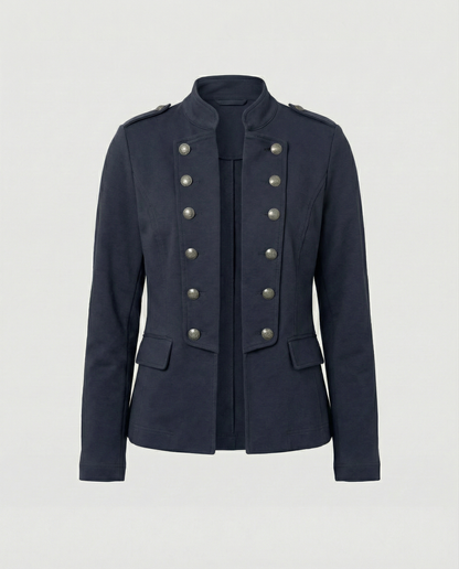 India stand collar blazer 2
