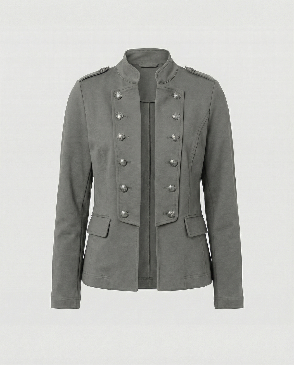 India stand collar blazer 5
