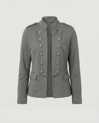 India stand collar blazer 5