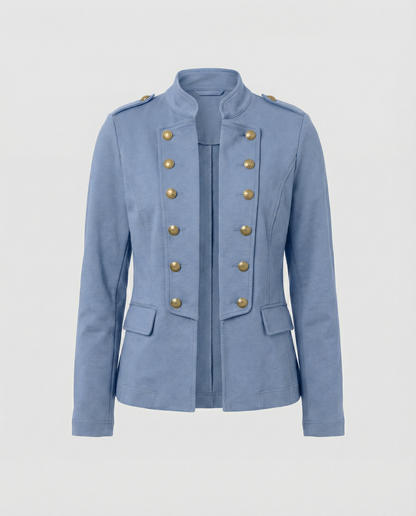 India stand collar blazer 3