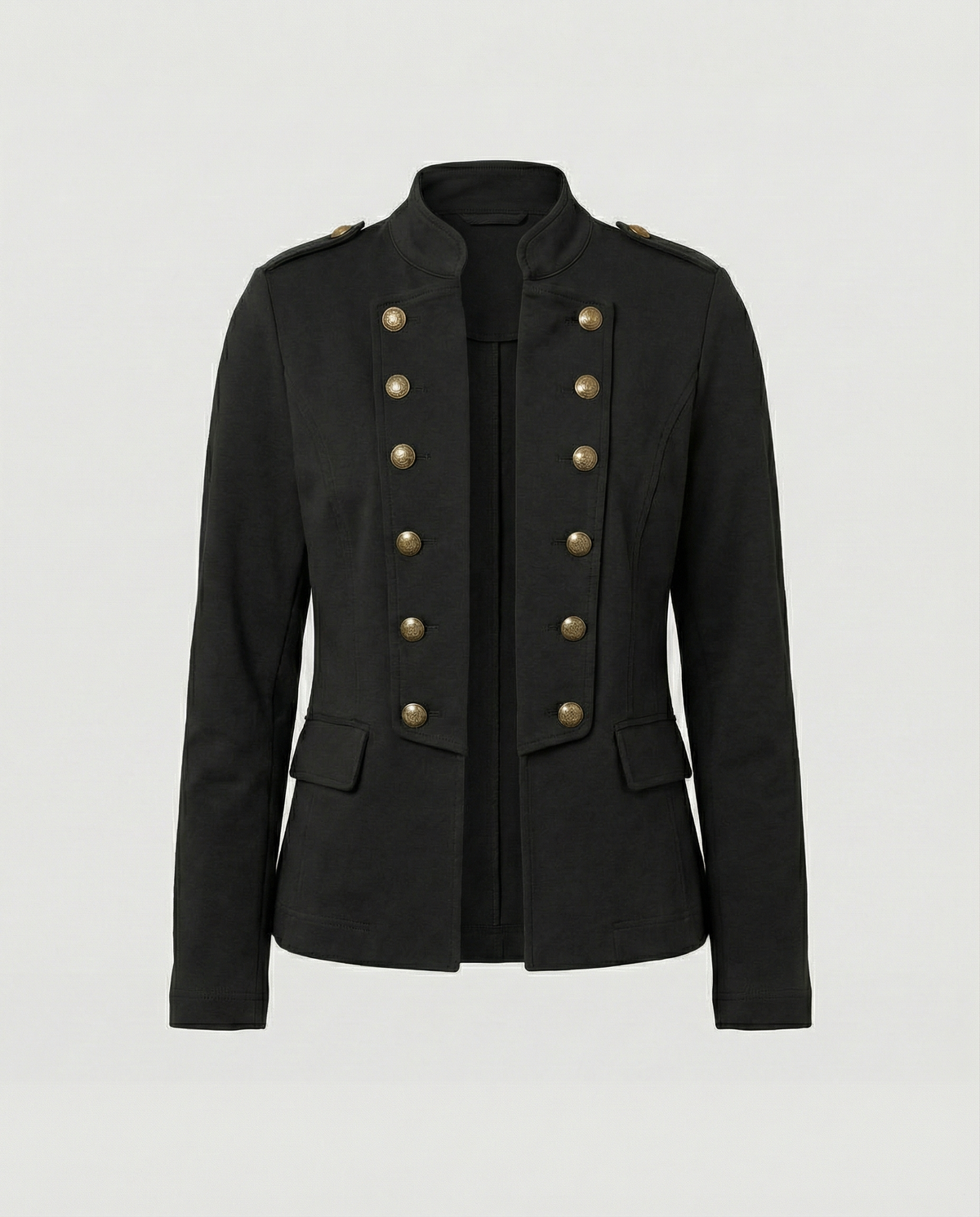 India stand collar blazer 4