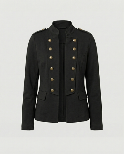 India stand collar blazer 4