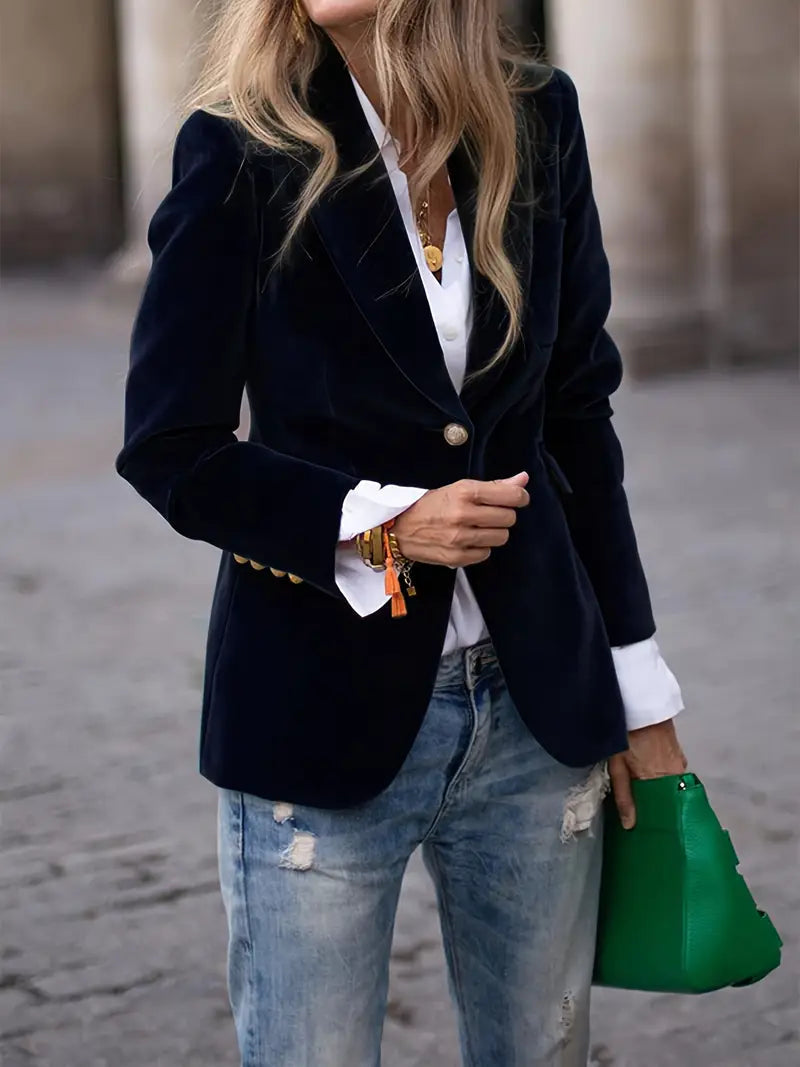 Cordelia velvet blazer 1