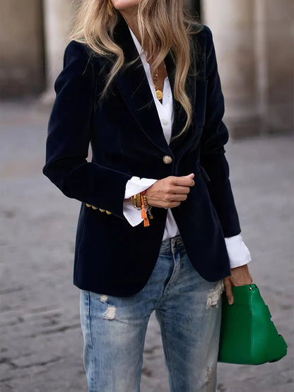 Cordelia velvet blazer 1