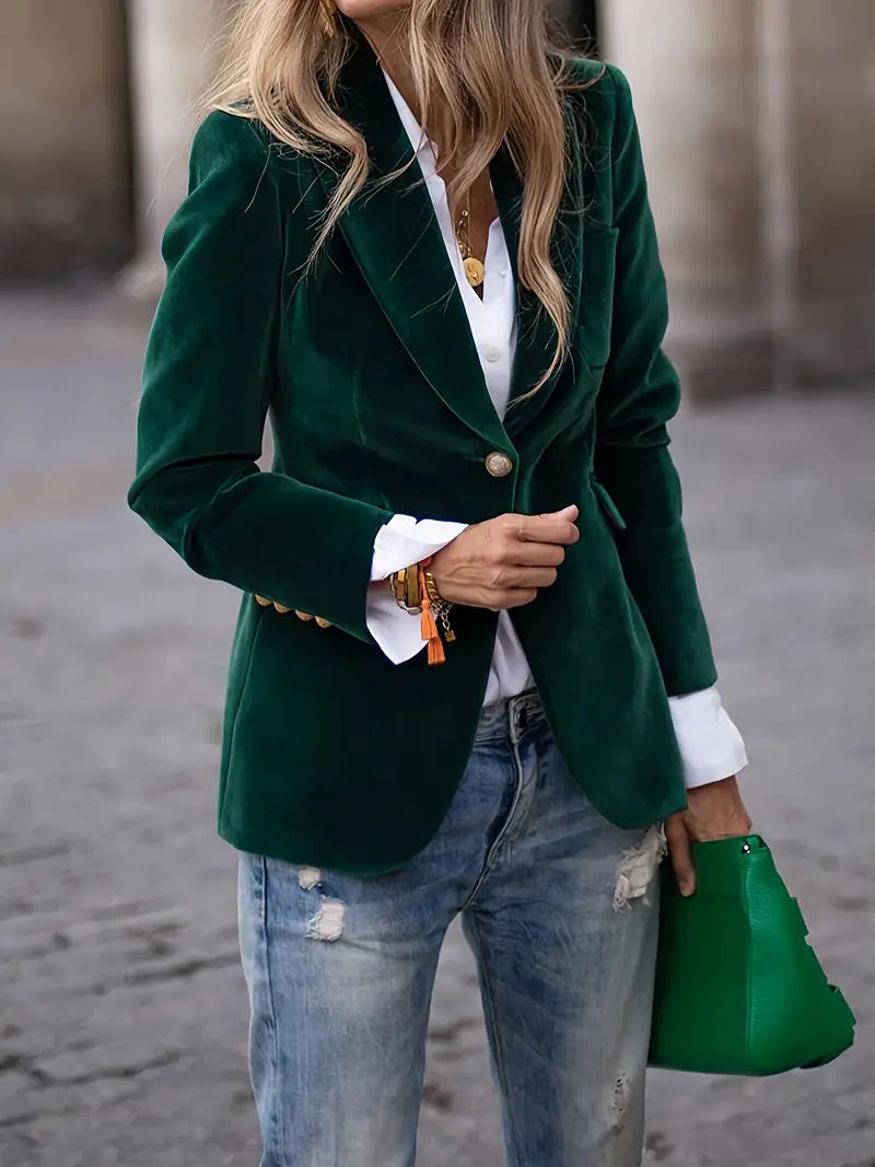 Cordelia velvet blazer 3