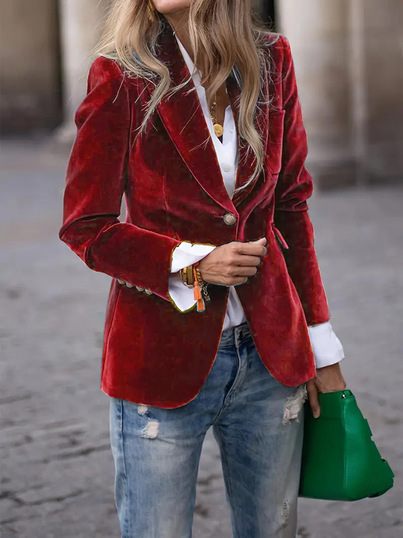 Cordelia velvet blazer 4
