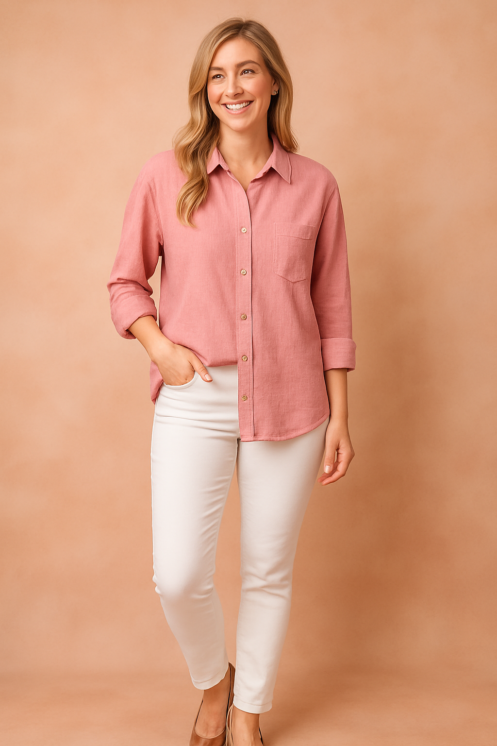 Sofia loose shirt blouse with pocket 7