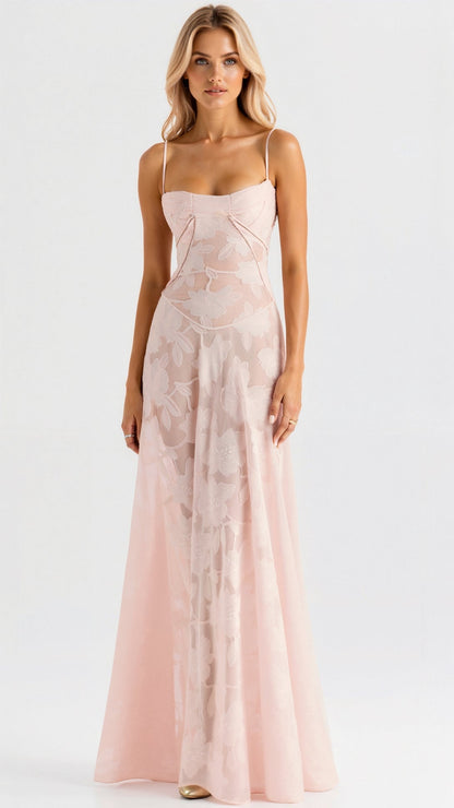 Thalia embroidered floral maxi dress 3