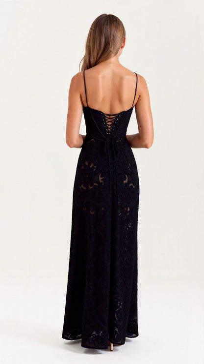 Thalia embroidered floral maxi dress 7