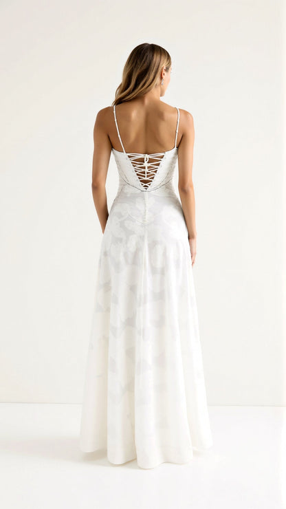 Thalia embroidered floral maxi dress 6