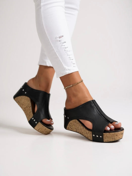 Freya wedge slide sandal 1