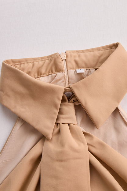Harper halter blouse with neck tie 4