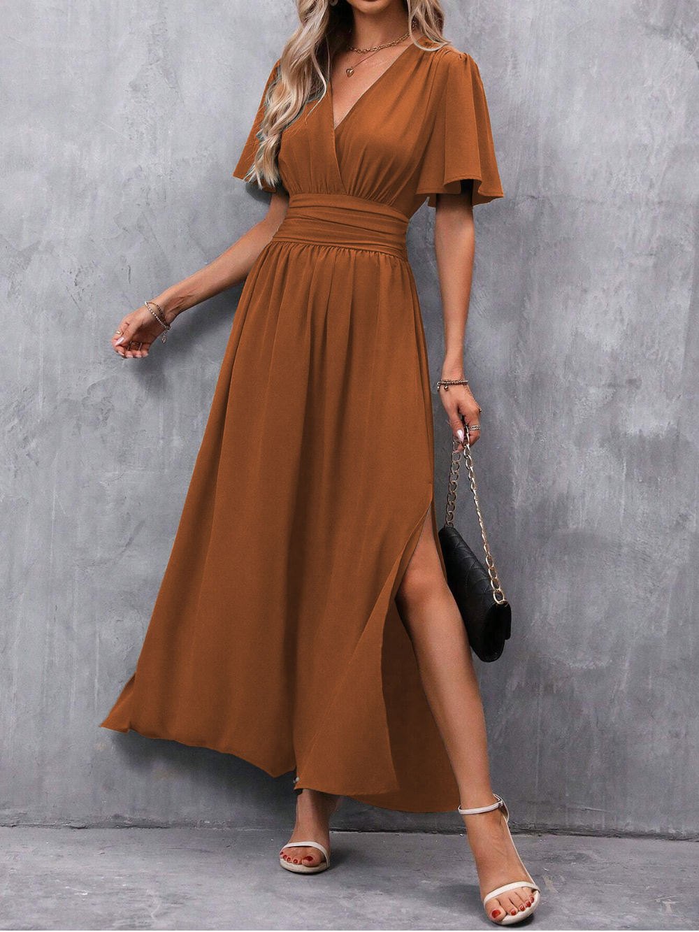 Cressida belted maxi dress 3