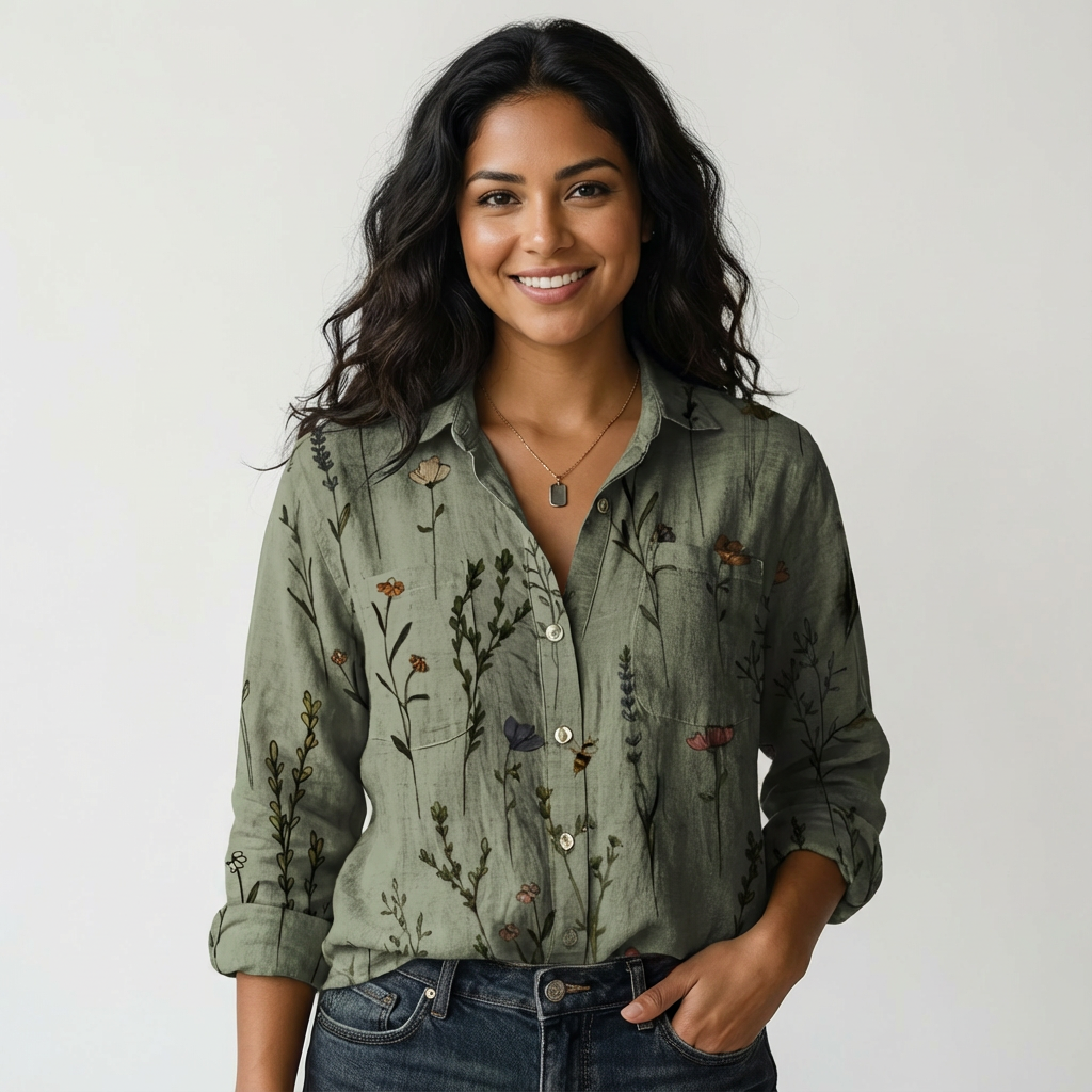 Gemma botanical print shirt 2