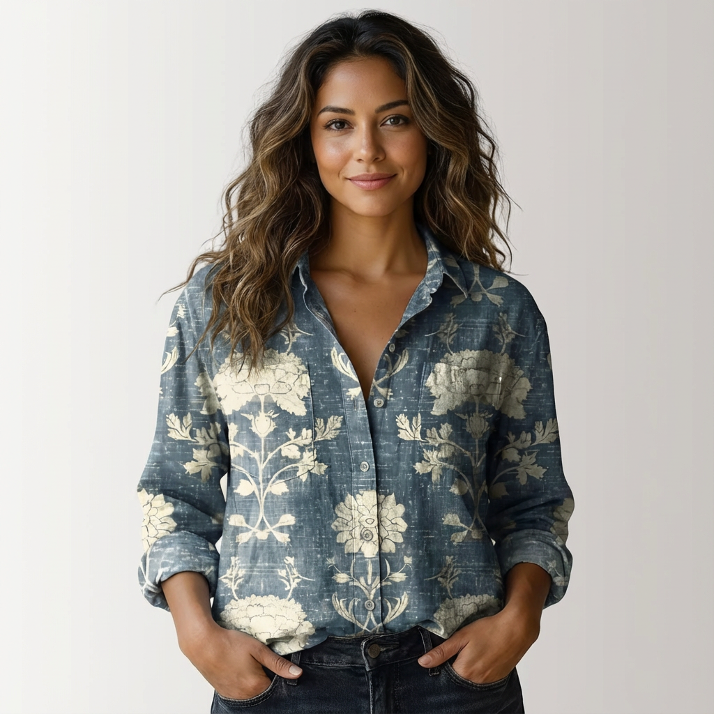 Gemma botanical print shirt 3