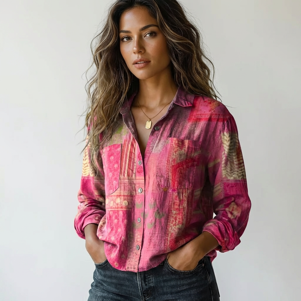 Gemma botanical print shirt 4