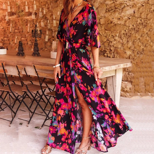 Elspeth wrap maxi dress 2