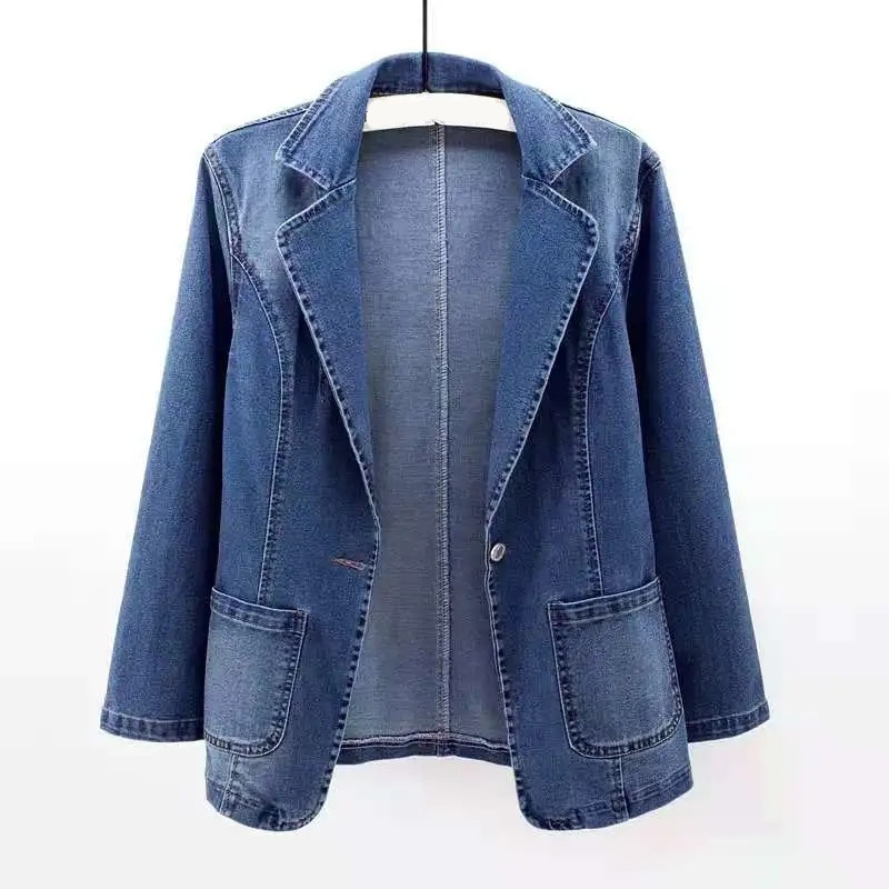 Saffron denim blazer 1